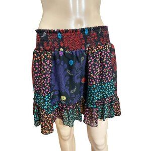 Twenty One Floral Flare Mini Skirt Size Medium